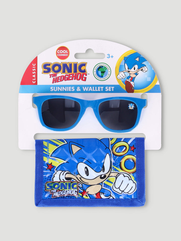 Pre-Boys Sonic Wallet And Sunnies - Blue