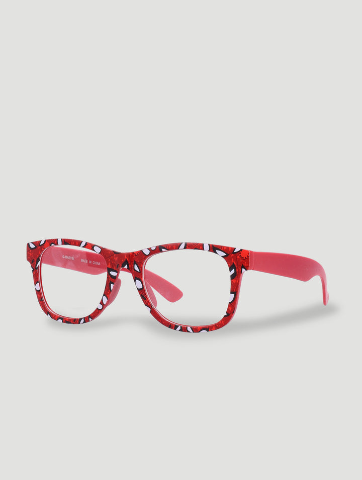 Pre-Boys Spiderman Blue Light Sunnies And Pouch - Red