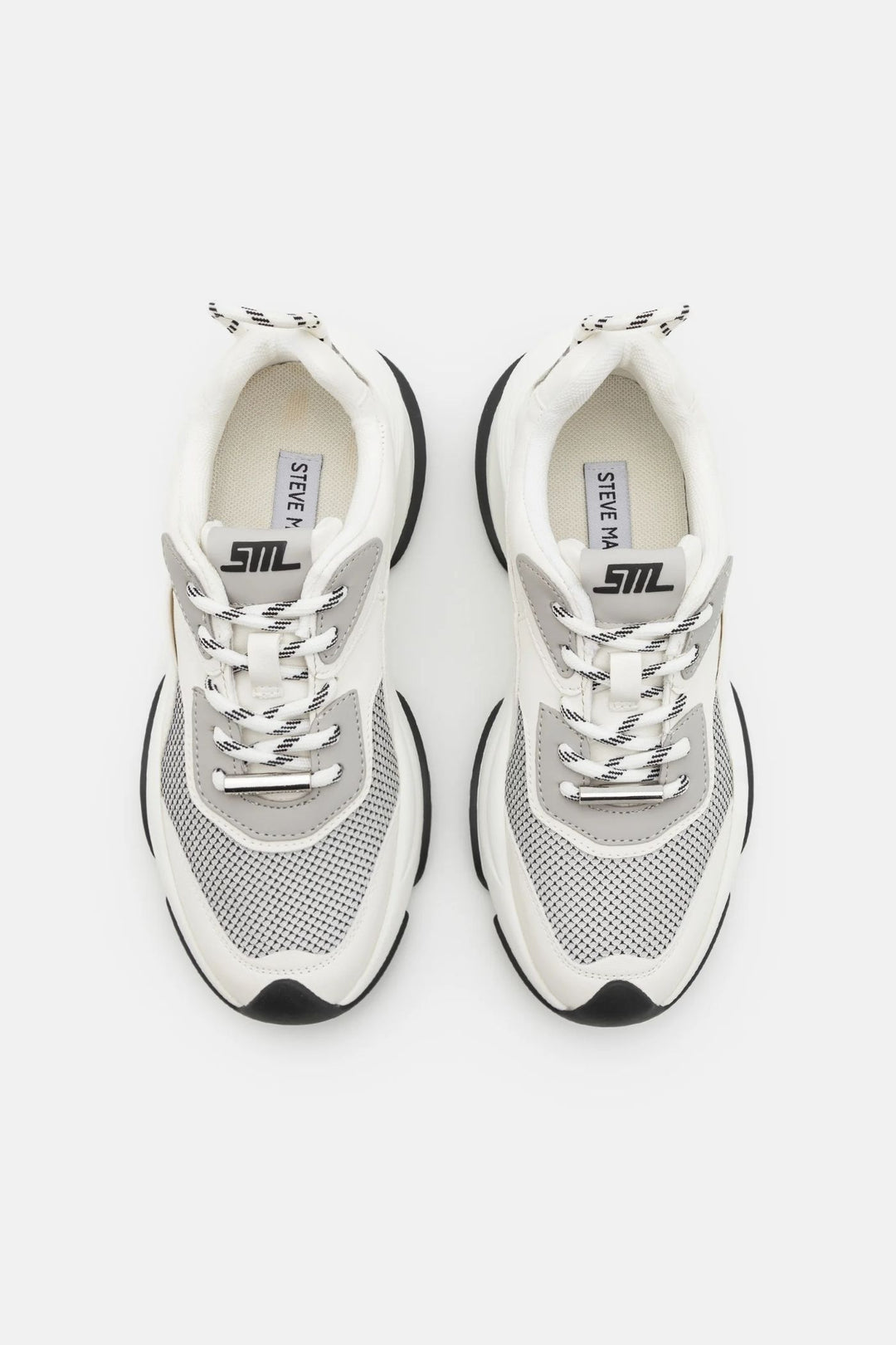 Belissimo Lace Up Sportie Sneaker - White/Grey