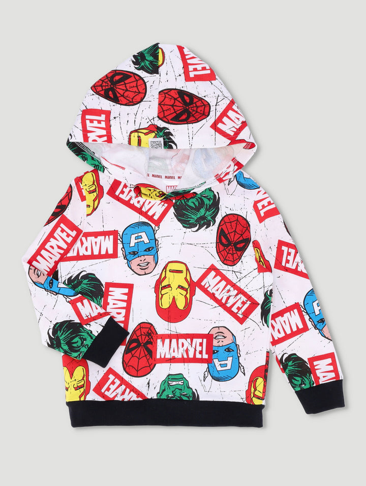 Pre-Boys Marvel Hoody - White