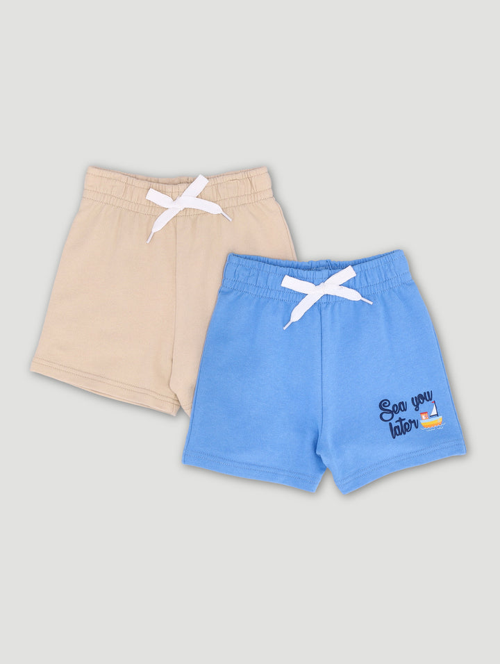 Baby Boys 2 Pack Shorts - Blue