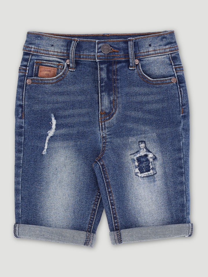 Pre-Boys Denim Short - Dark Blue