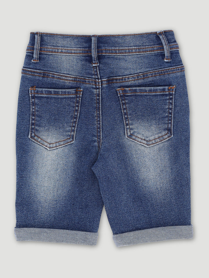 Pre-Boys Denim Short - Dark Blue