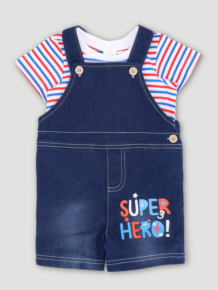 Baby Boys Super Hero Dungaree Set