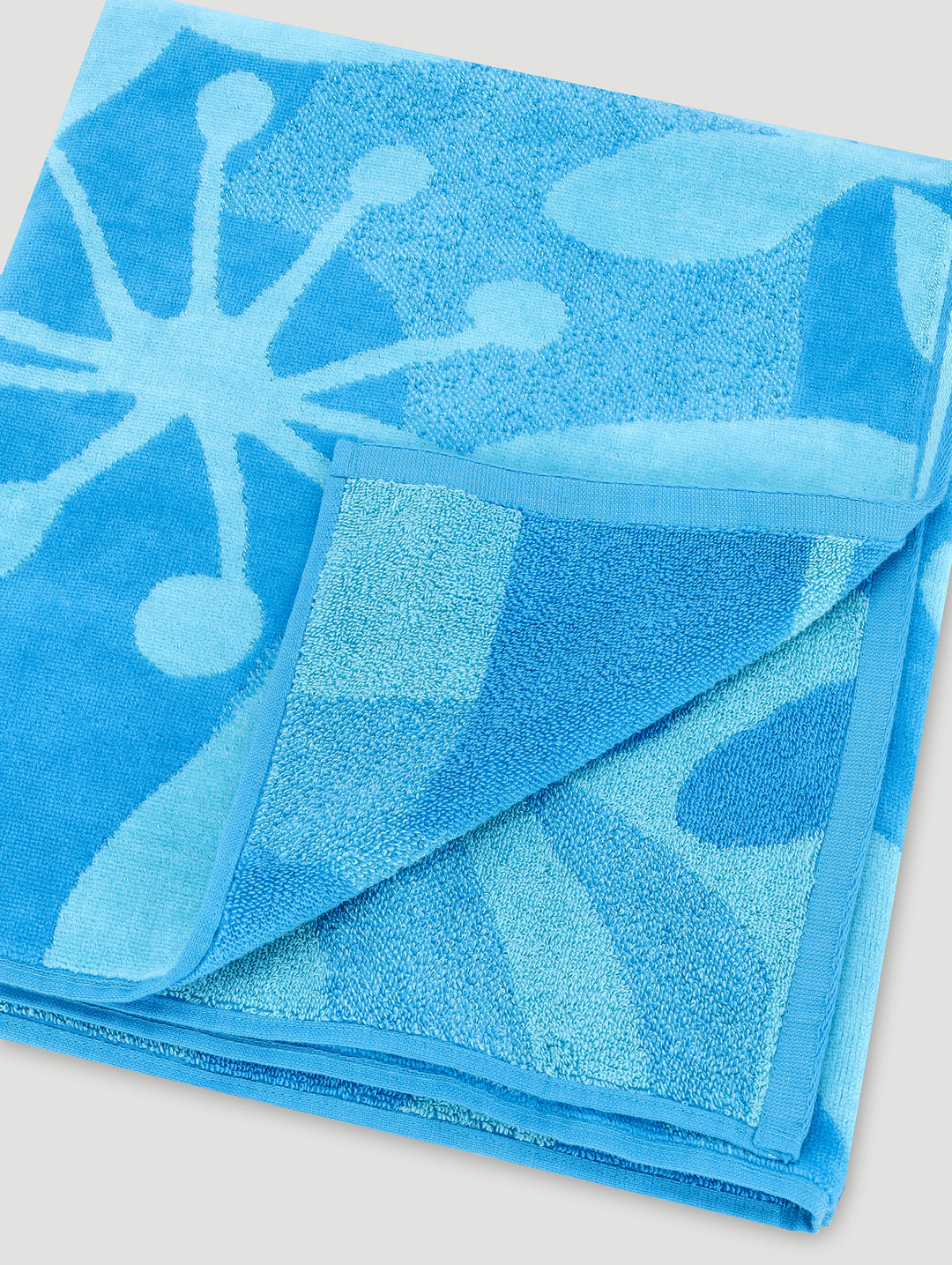 Leaf Beach Towel - Blue