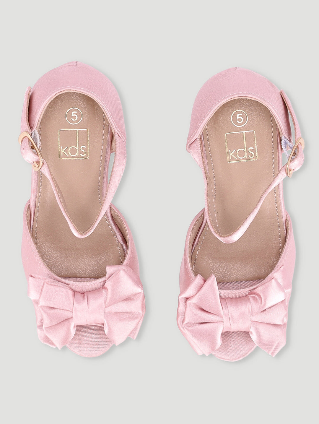 Pre-Girls Bow Heeled Sandal - Pink