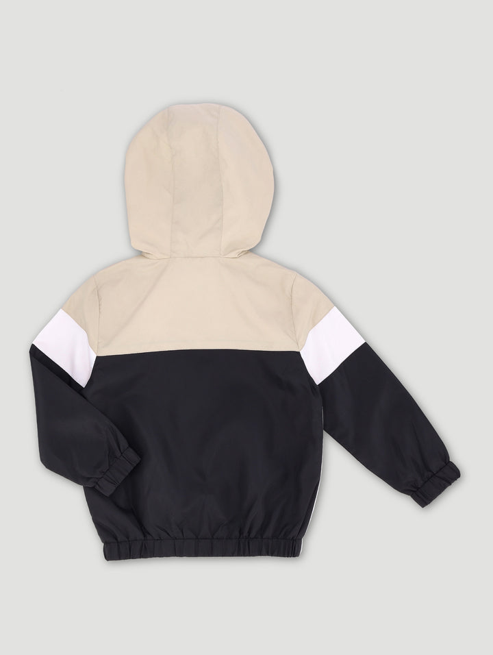 Pre-Boys Shell Jacket - Stone/Black/White