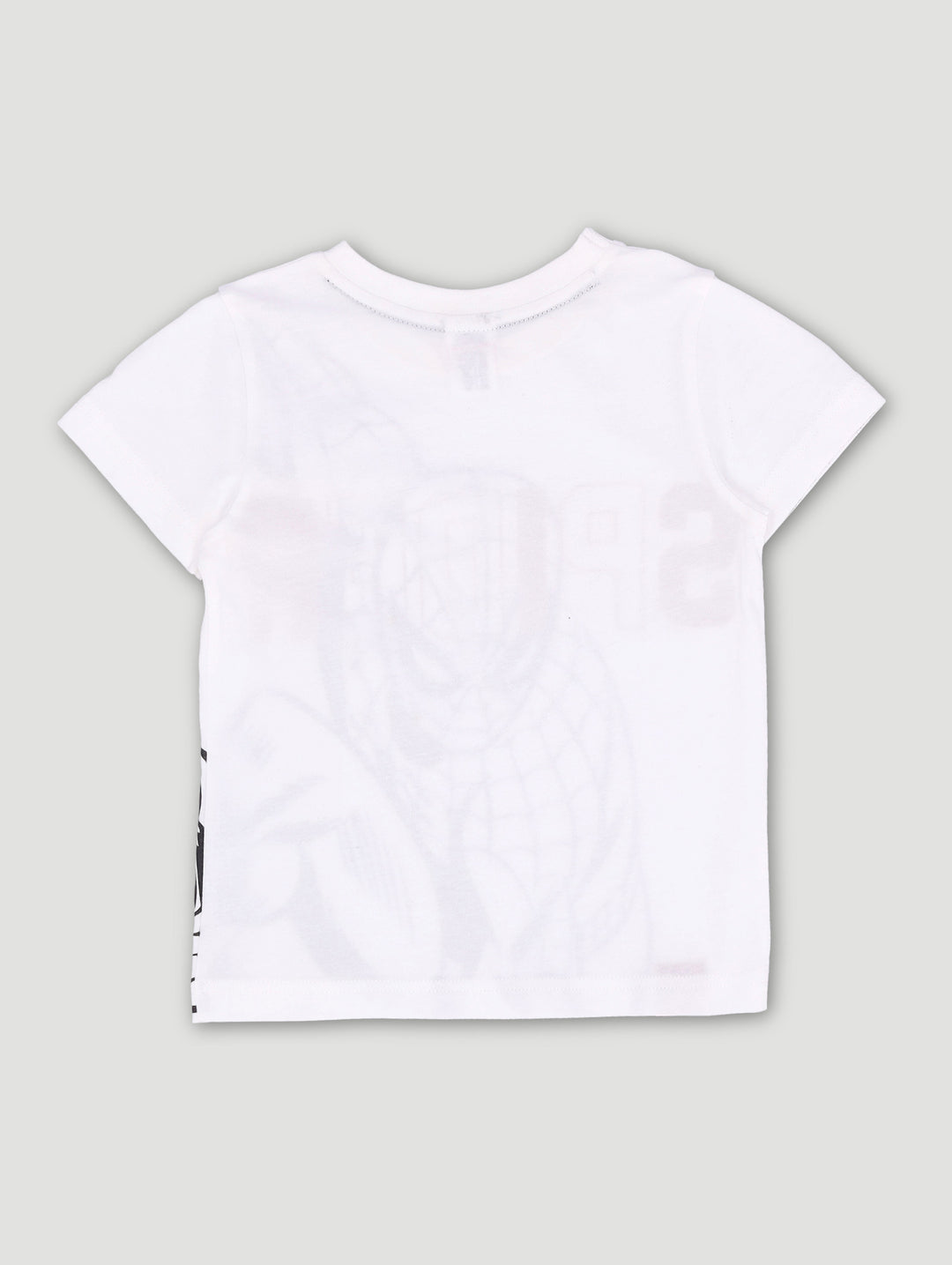 Pre-Boys Spiderman Big Face Print Tee - Cream