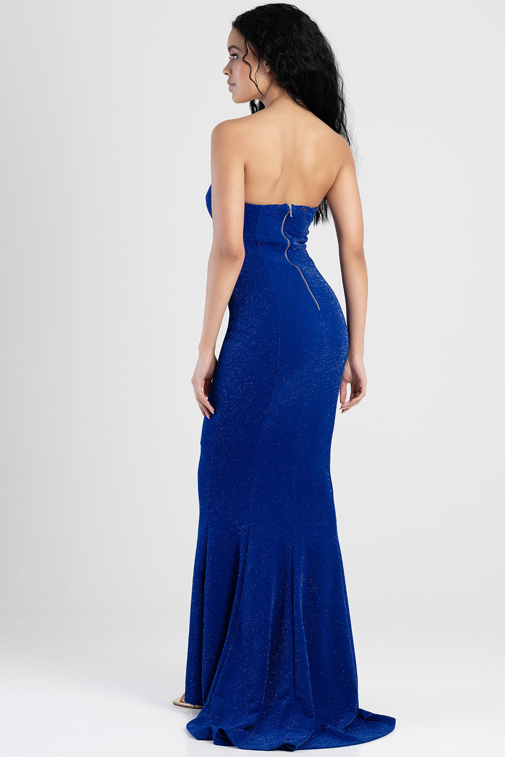 Boobtube Maxi Evening Dress - Cobalt