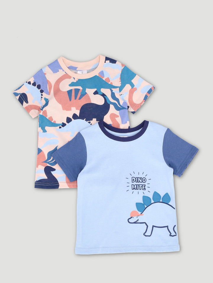 Baby Boys 2 Pack Dino Mite Tee