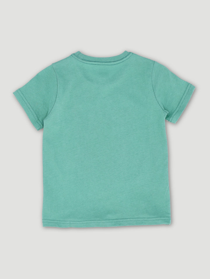 Pre-Boys Tropical Vacay Tee - Green