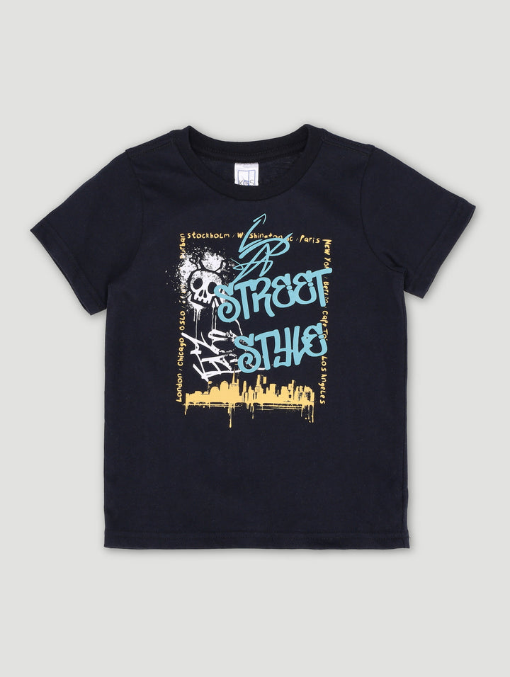 Pre-Boys Graffiti Tee - Black