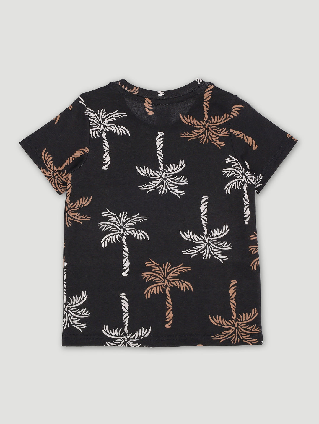 Pre-Boys Palm Print Tee - Black