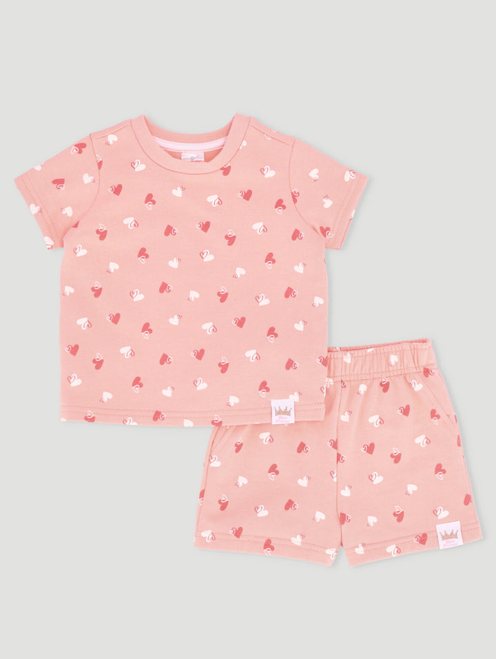 Baby Girls Fleece Heart Set