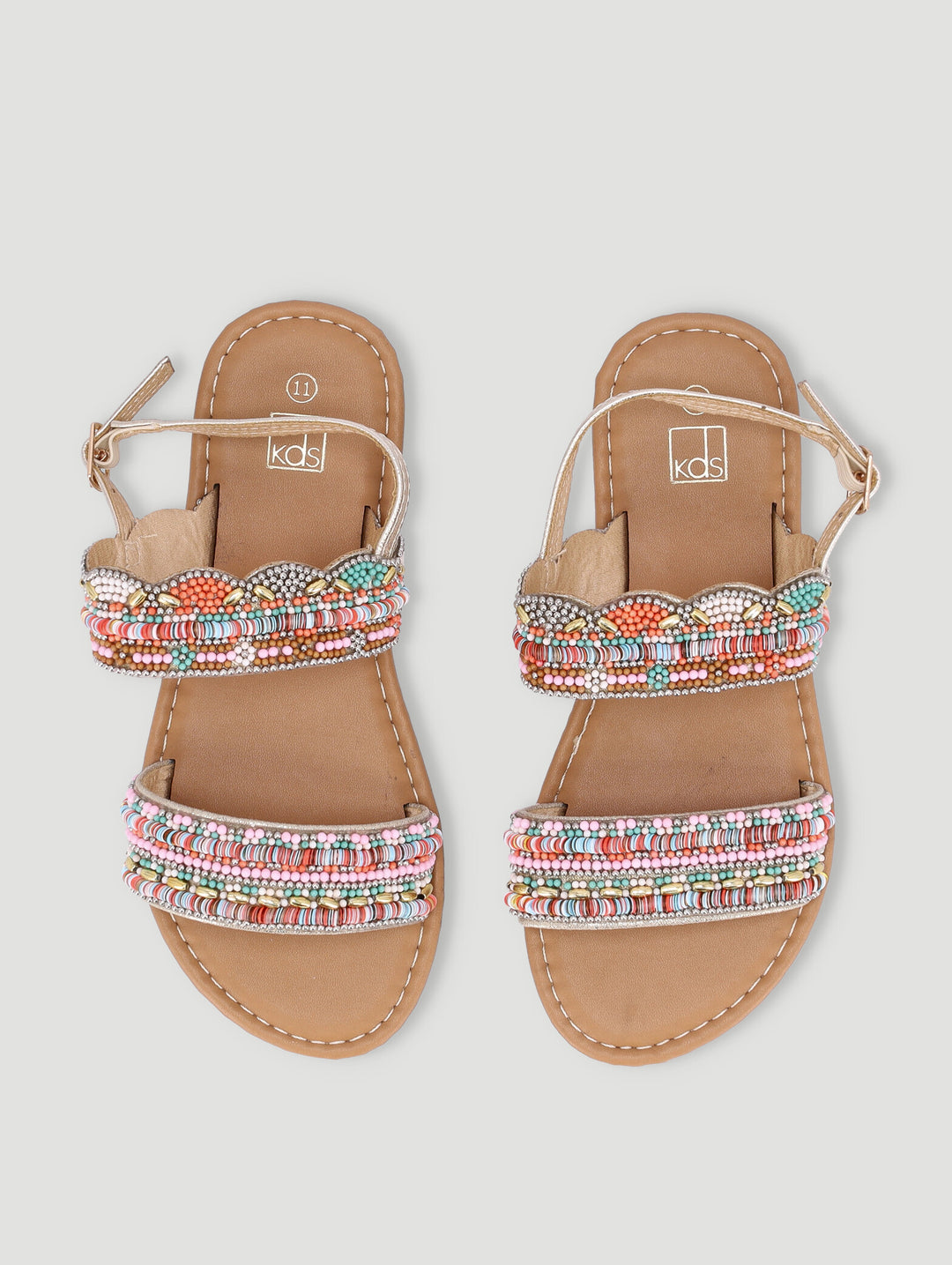 Pre-Girls Beaded Slingback Sandal