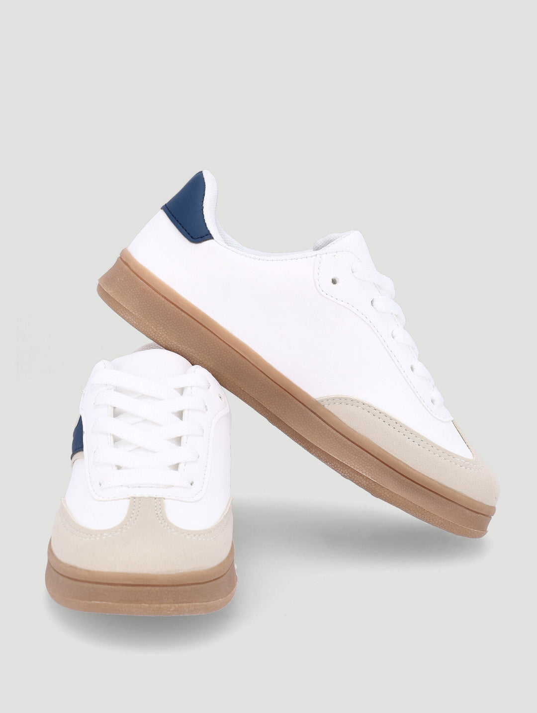 Boys Gumsole Sneaker - White/Blue