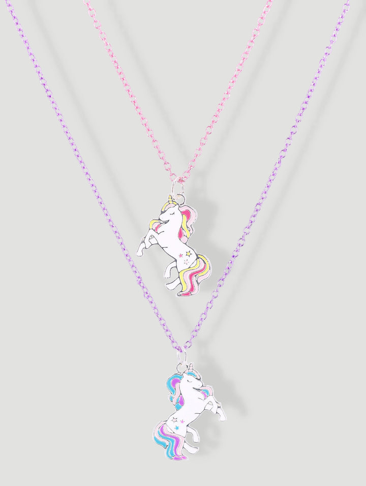 Pre-Girls Unicorn Best Friends Necklaces - Multi