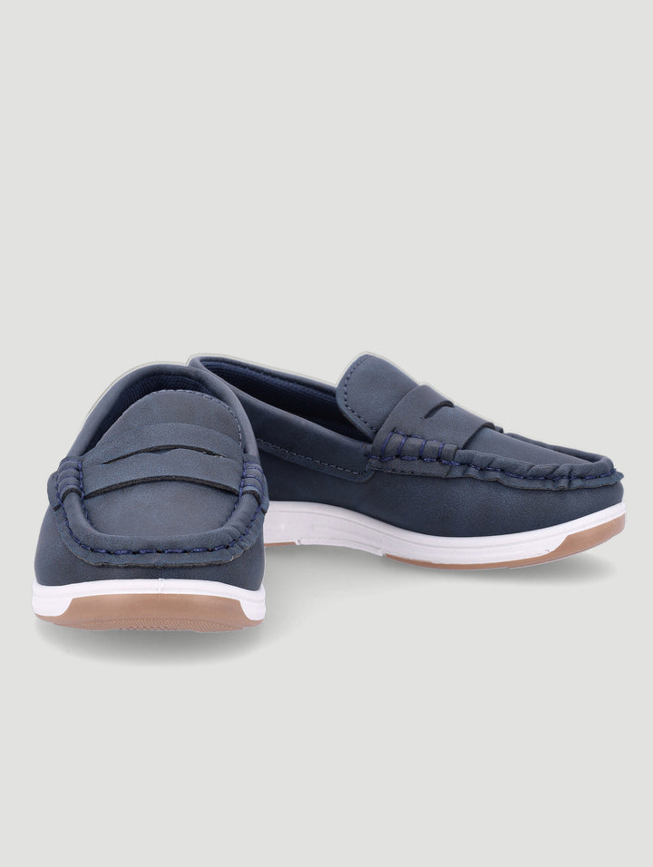 Pre-Boys Slip On Driver - Navy