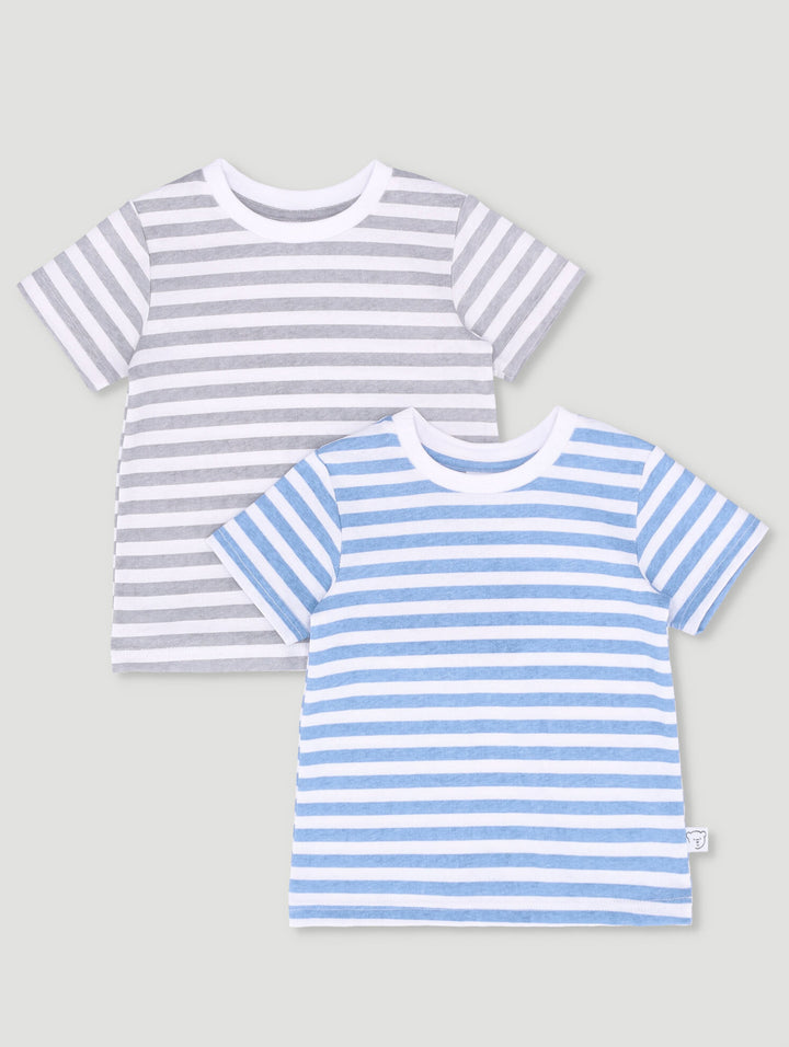 Baby Boys 2 Pack Stripe Tees