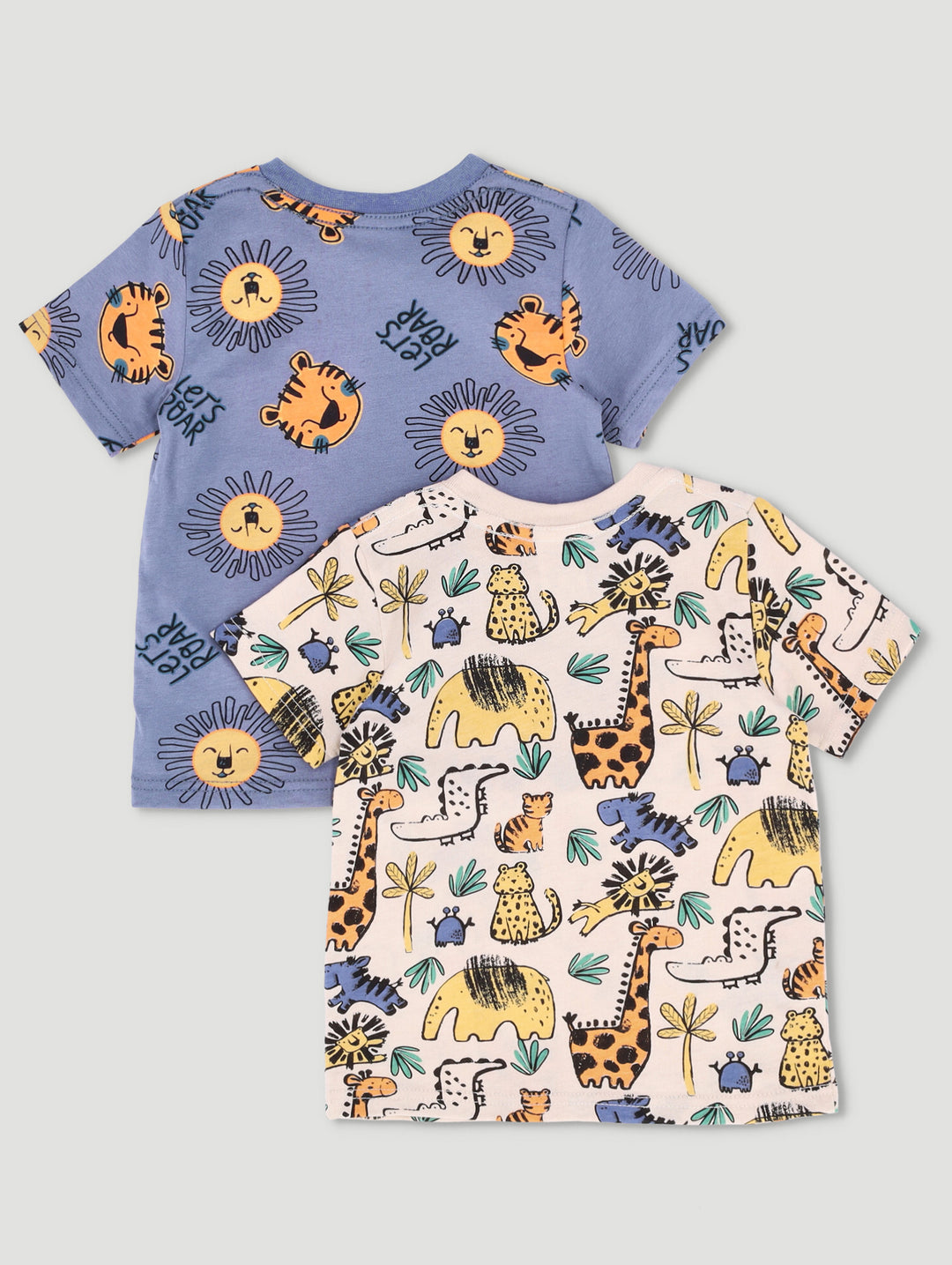 Baby Boys 2 Pack Wild Animal Tees