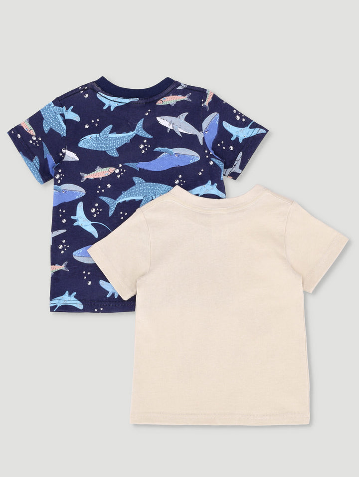 Baby Boys 2 Pack Under The Sea Tees