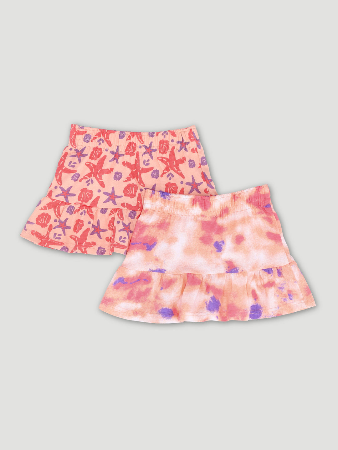 Baby Girls 2 Pack Under The Sea & Mermaid Skirts