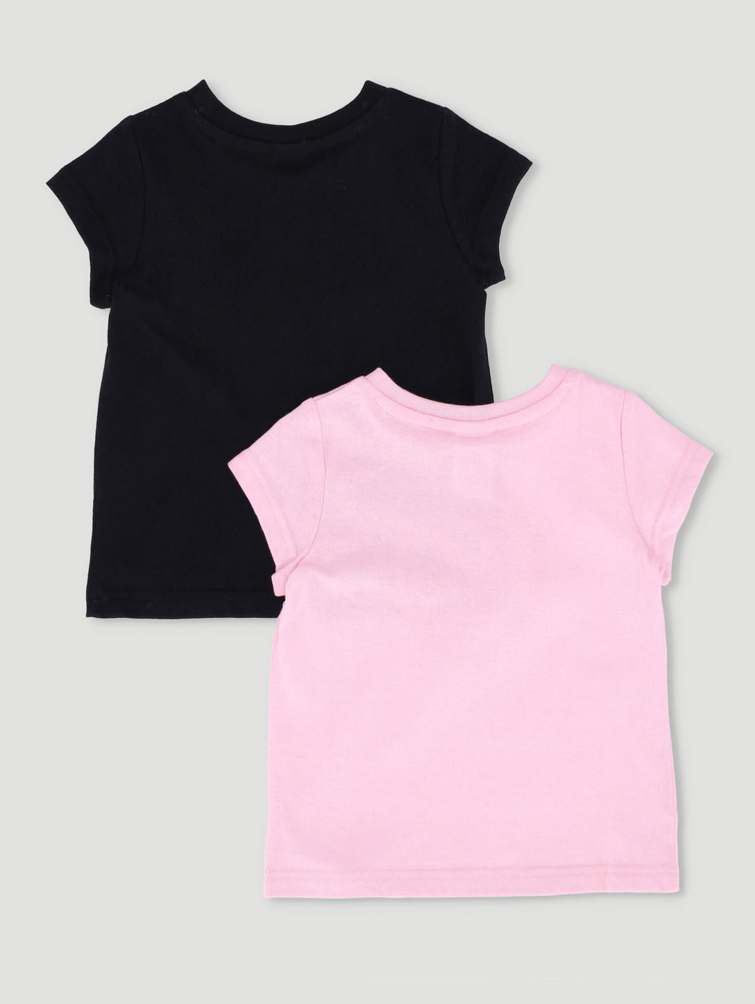 Baby Girls 2 Pack Heart Placement Tee - Dusty Pink