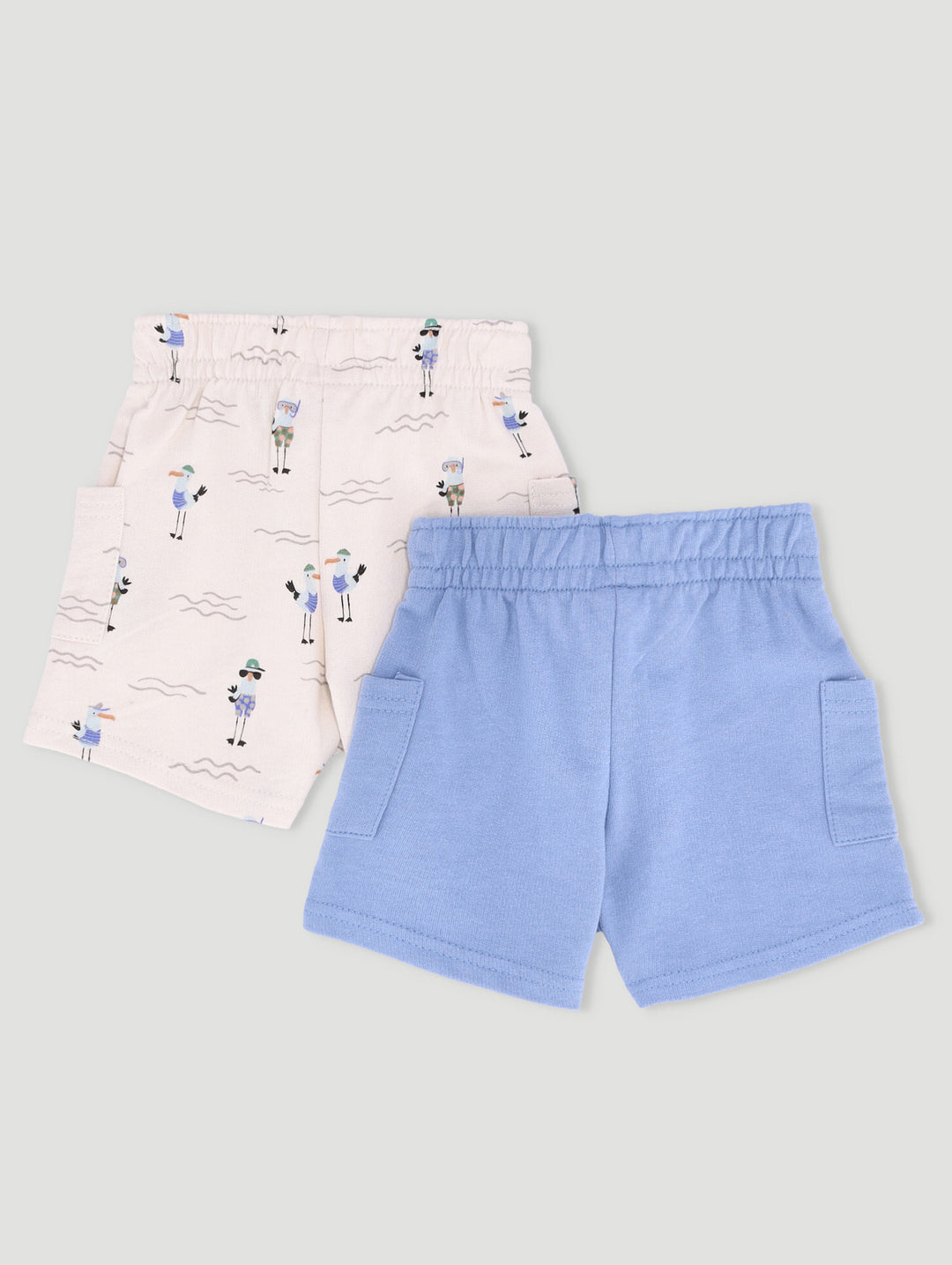 Baby Boys 2 Pack Nautical Fleece Shorts