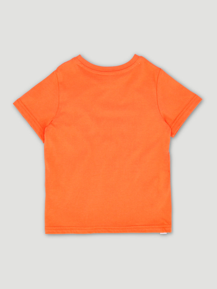 Pre-Boys Tic-Tac-Toe Tee - Orange