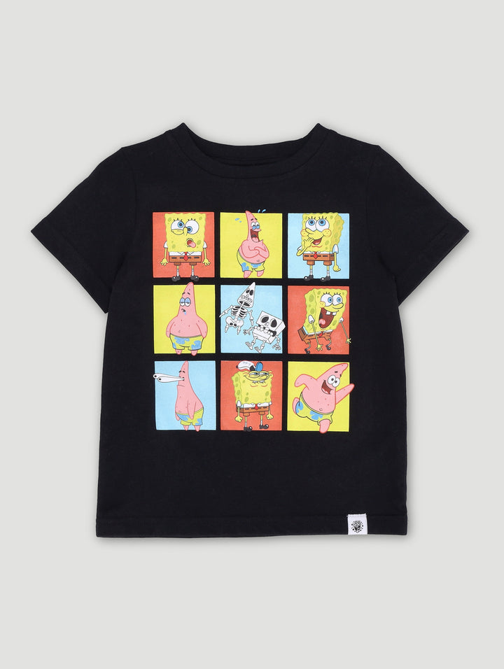 Pre-Boys Spongebob Tee - Black