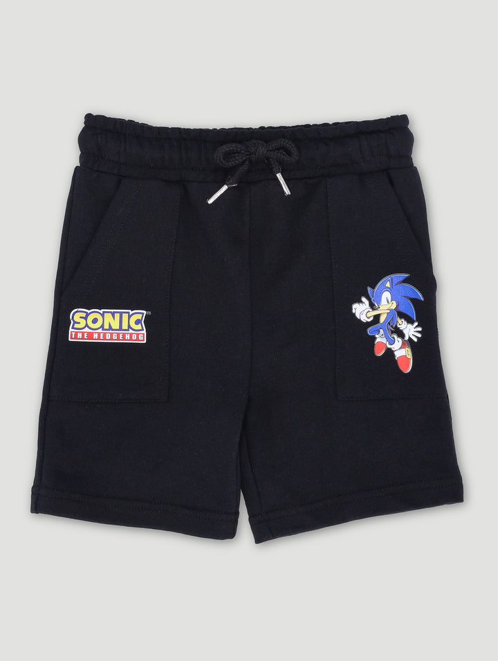 Pre-Boys Sonic Cargo Short - Black