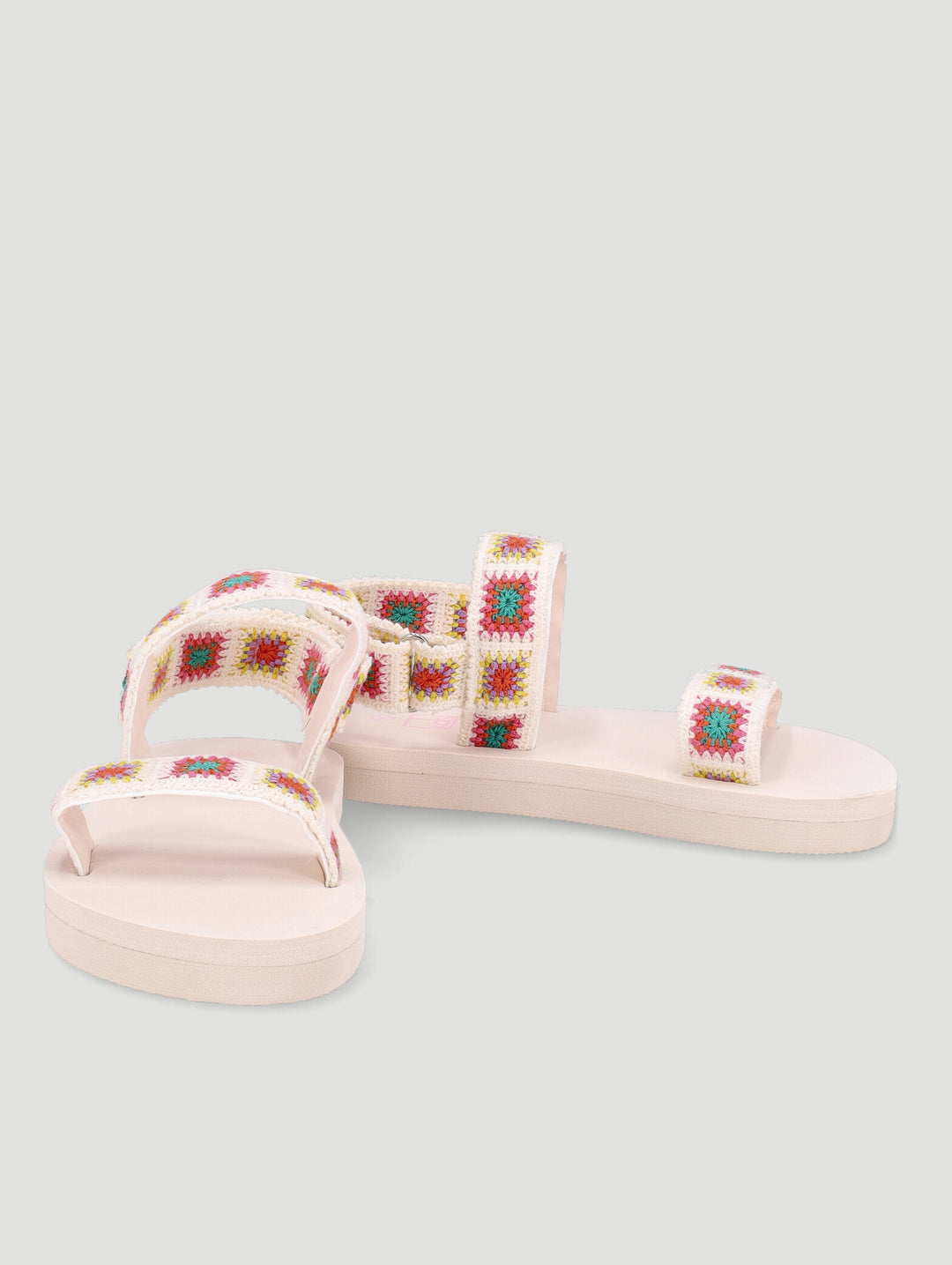 Pre-Girls Crochet Sandal - Multi