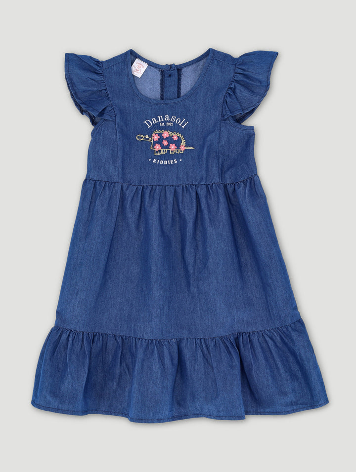 Pre-Girls Danasoli Chambre Dress - Blue