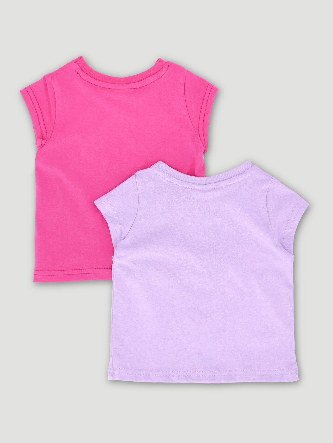 Baby Girls 2 Pack Bow & Daisy Tees - Pink