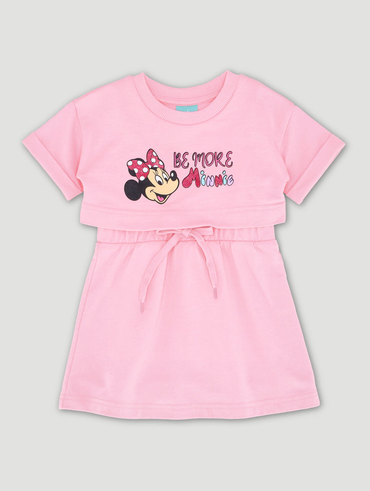 Baby Girls Minnie Unbrushed Fleece Dress