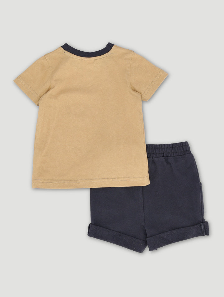 Baby Boys Lion King Short Set - Mocha