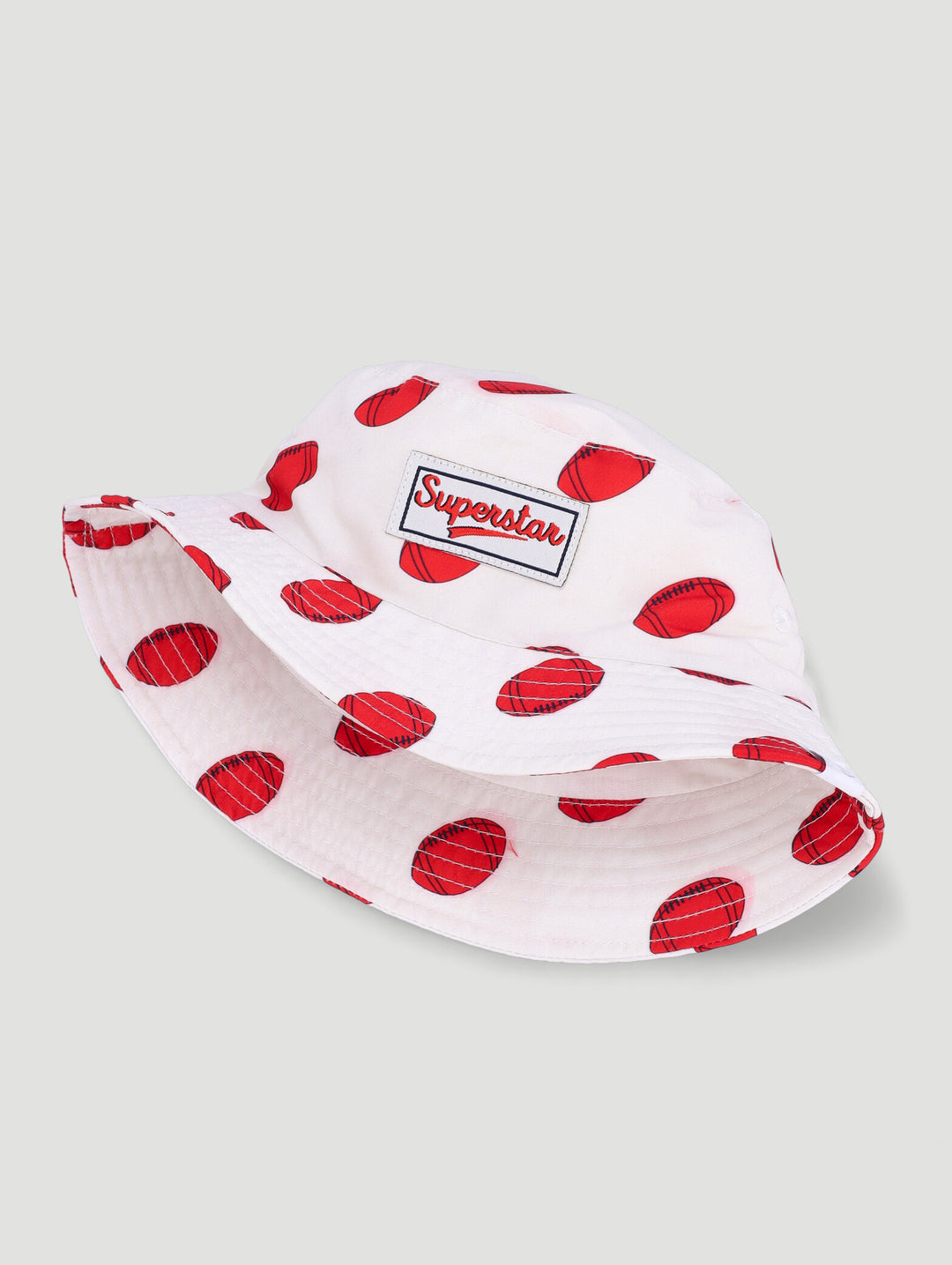 Baby Boys Super Star Sports Bucket Hat - White