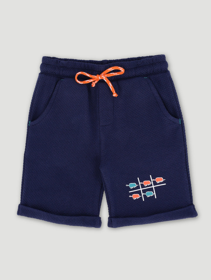 Pre-Boys Danasoli Textured Short - Navy