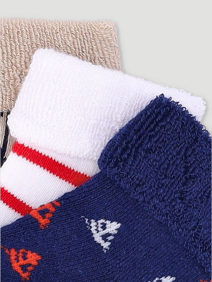 Baby Boys Yatch Towelling Socks - Blue