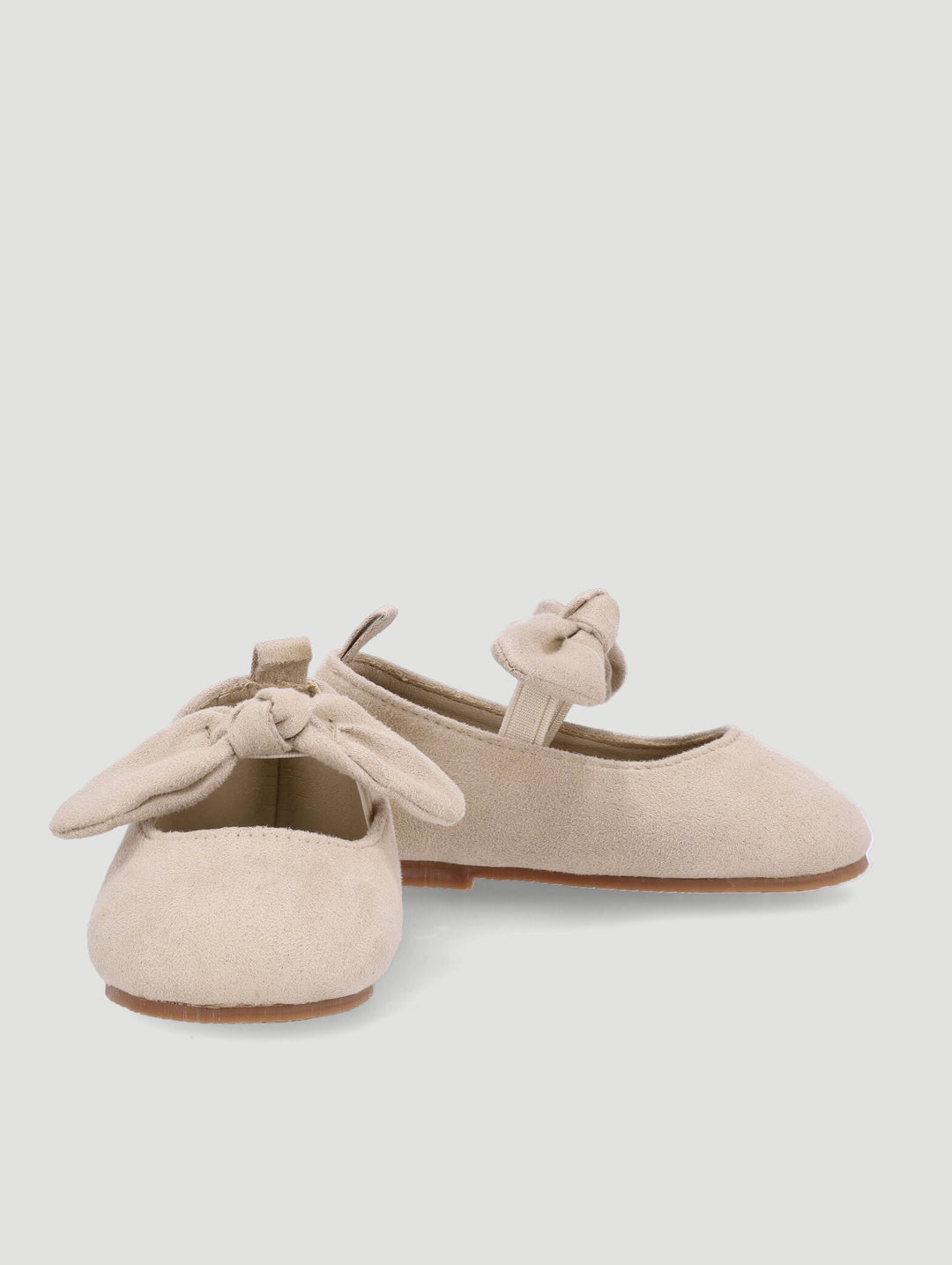 Baby Girls Bow Pump - Beige