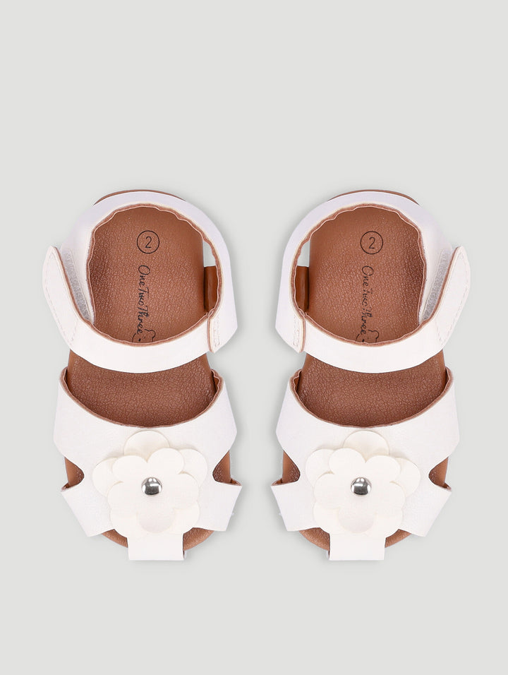 Baby Girls Daisy Sandal - White