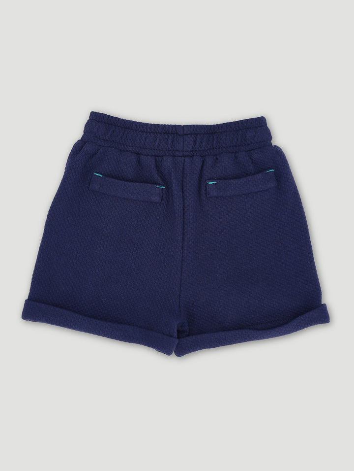 Baby Boys Danasoli Waffle Short - Dark Navy