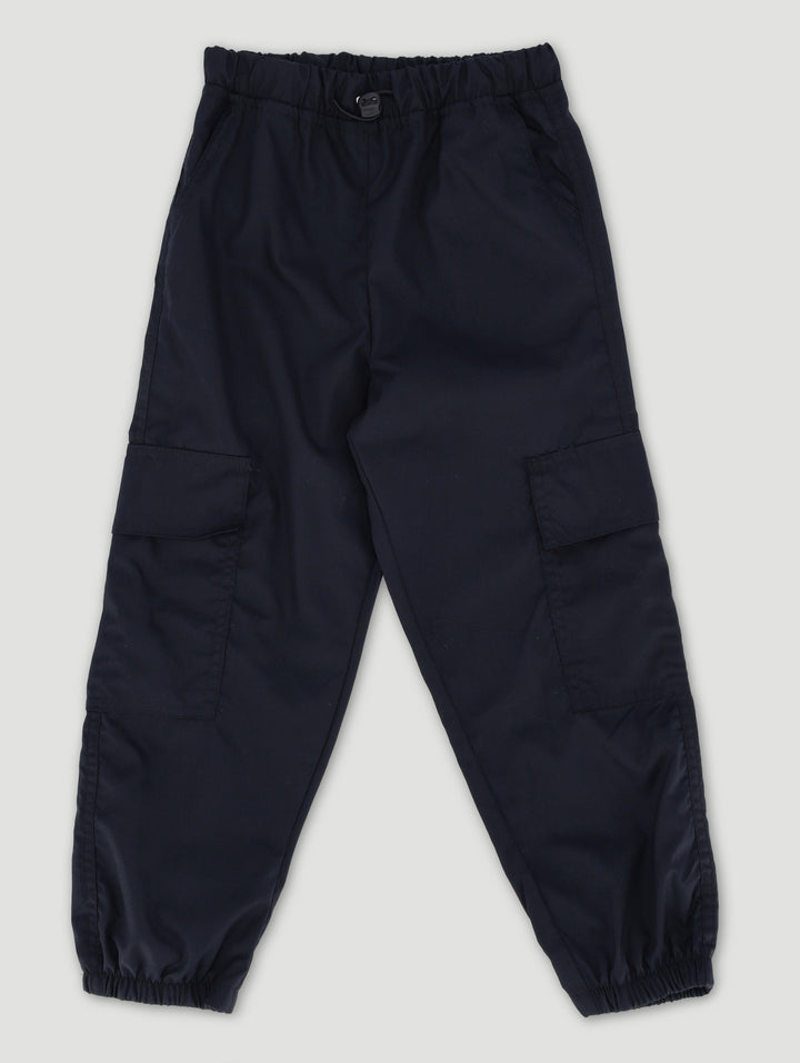 Pre-Girls Parachute Cargo Pants - Black