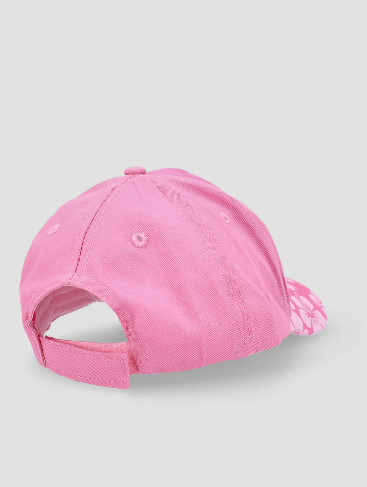 Pre-Girls Girls Stitch Hibiscus Peak Cap - Pink