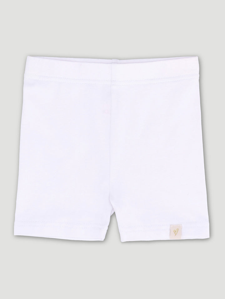 Pre-Girls Cycle Shorts - White