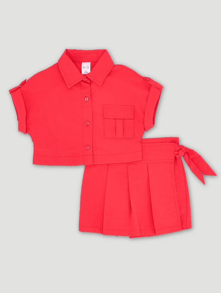 Pre-Girls Parachute Set - Red