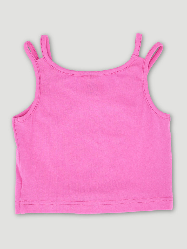 Pre-Girls Barbie Strappy Vest Top - Pink