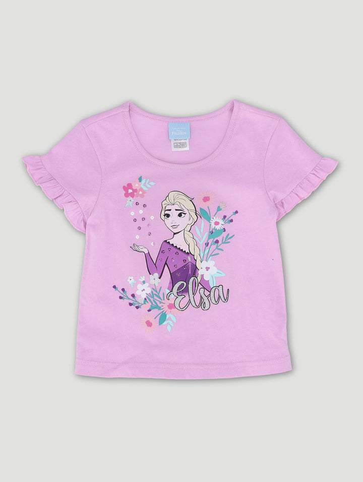 Pre-Girls Frozen Fashion Top - Pink