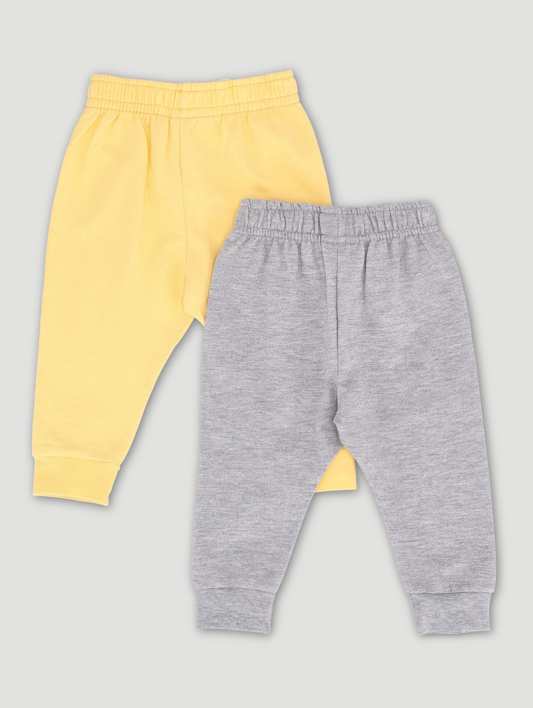 Baby Girls 2 Pack Jogger -Grey Melange/Banana Cream