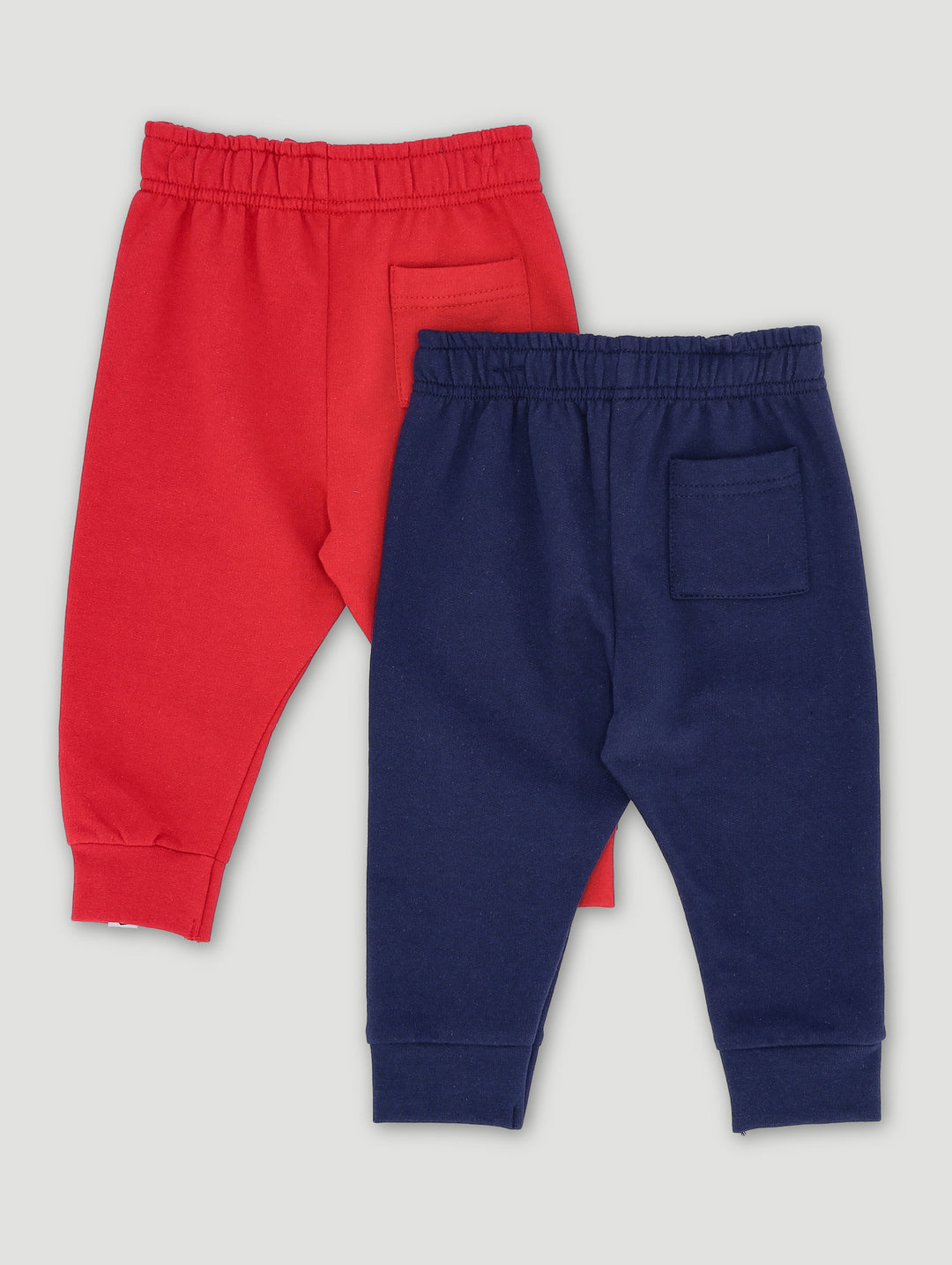 Baby Boys 2 Pack Fleece Jogger - Red/Navy